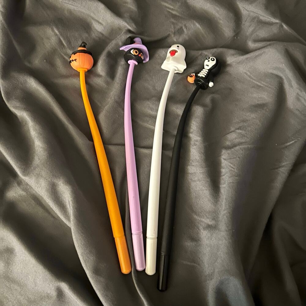 Cartoon Halloween Silicone Shake Gel Pen Student Funny Pen Halloween Stationery